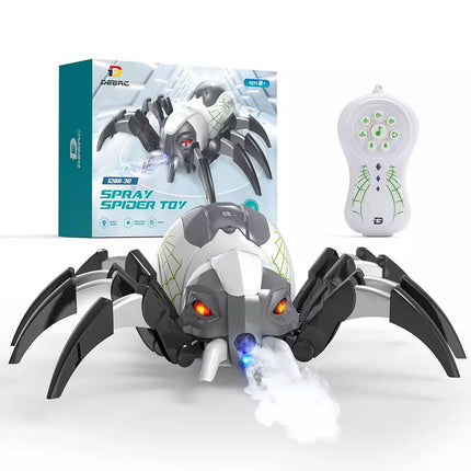 Remote Control Spider Robot RC Toy with Spray and Lights for Kids Gift