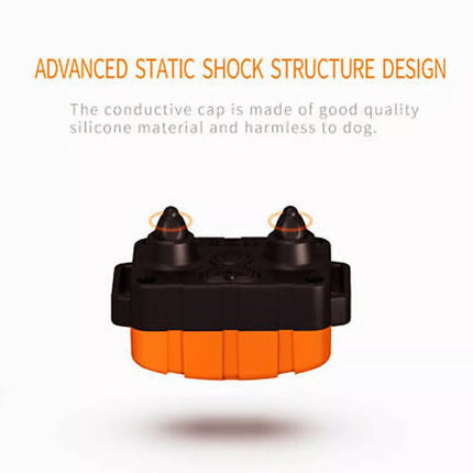 Anti-Bark Electric Shock Pet Dog Training E-Collar Obedience Remote Control Orange