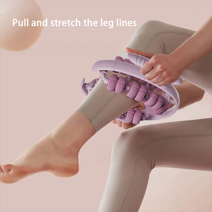 26 Wheel Annular Massage Tool Leg Deep Fascia Massager Anti-cellulite (Pink)