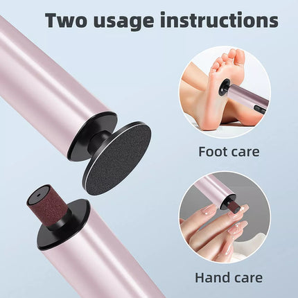 Electric Callus Remover Powerful Electric Foot File Grinder Sander Machine Speed Rose gold
