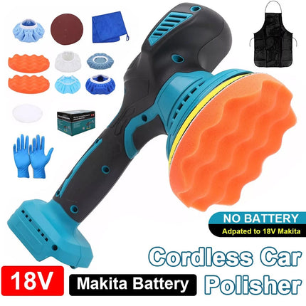 6" Cordless Car Polisher Dual Action Buffer Orbital Sander Polishing Machine