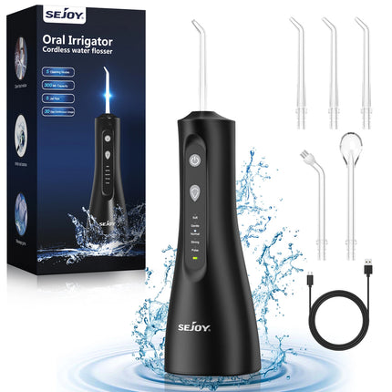 Water Flosser Cordless 5 Modes Dental Floss Oral Irrigator Teeth Cleaner
