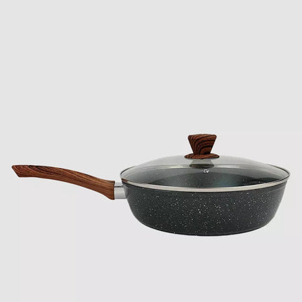 28cm PFOA Free Non-Stick Saute Pan with Lid for Kitchen cooking