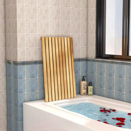 Clevinger Bamboo Bath Duck Board,Shower Mat,Bathroom Mat 53 x 35.5 x 2.5 cm