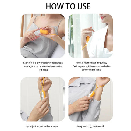 Sleep Instrument Handheld Massage Focus Attention Relaxation Deep Sleep Device (Orange)