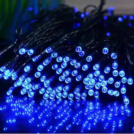 200 LED 20.9M Blue Solar Christmas Wedding Party Fairy String Lights