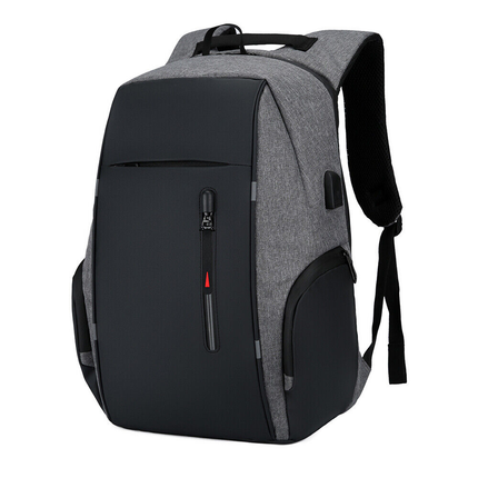 Anti-theft Laptop Backpack USB Charging Waterproof Travel Shoulder School Bags Black