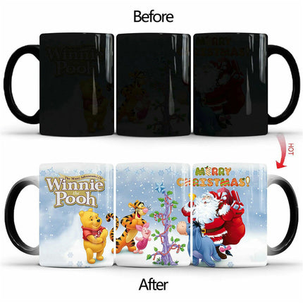 Magic Mugs Colour Changing Mug Novelty Coffee Cups Cup Hot Water 4 Complete Sets
