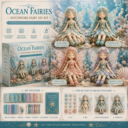Ocean Fairy Patchwork DIY Collection, Fun  Fairies Patchwork Sewing Craft Kit