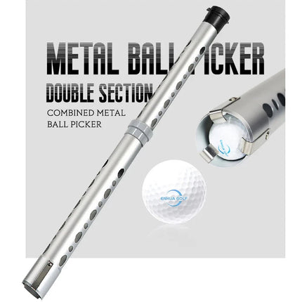 Alloy Golf Ball Picker Uppers Tube Hold Up to 21 Golf Balls Collector Retriever