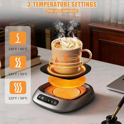 USB Mug Warmer Heating Pad Portable Cup Warming Plate for Home Office Tea Milk Coffee