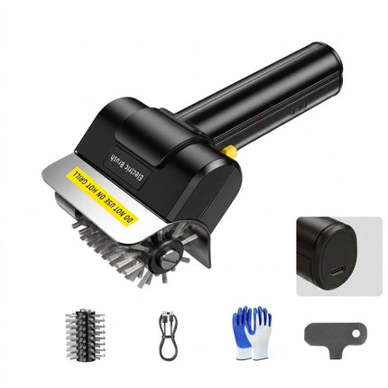 Electric Grill Brush Stainless Steel High Speed Roller Grill Cleaner Brush BBQ