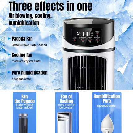 Multifunction Cooling Fan Air Cooler Spray Conditioner Personal Silent Desk fan