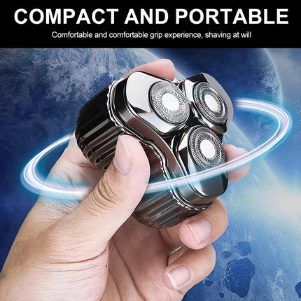 Portable Electric Razor for Travel, Rechargeable USB-C Alloy Mini Shavers for Me
