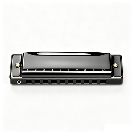 10-Hole Blues Harmonica in Key of C - Beginner Diatonic Mouth Organ for Adults
