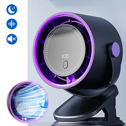 Desk Fan Portable Electric Table Desktop 360° Adjustable Air Circulator Fan