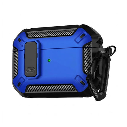 Blue Armor Case For Apple AirPods Pro, Heavy Duty Shockproof Earphone Protective Cover