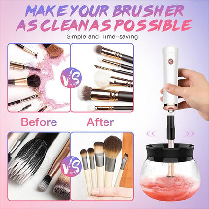 Electric Beauty Makeup Brush Cleaner Dryer Machine Automatic Spinner Brushes