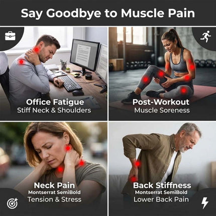 20 Heads Massage Deep Tissue Electric Massager Relieve Muscle Pain