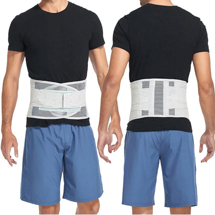 Therapy Lumbar Lower Back Brace Support Belt Sciatica Pain Relief Posture Unisex L