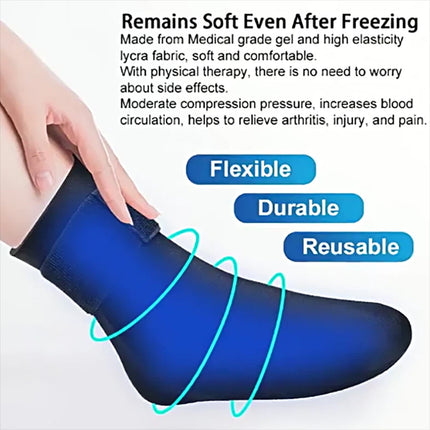 Reusable Hot Cold Therapy Socks Relief Pain  (a pair of socks)