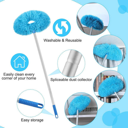Telescopic Ceiling Duster Cleaner for Cleaning Ceiling Fan Window Pendant Lamp  (Blue)