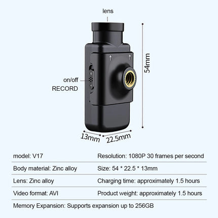 Motorcycle Sport Action Camera 1080P HD Bike Helmet Dash Cam Video Recorder