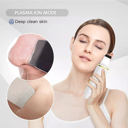 Facial Skin Scrubber Ultrasonic Dirt Cleaning Blackhead Remover Face Clean Care
