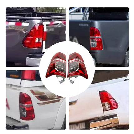 Pair of Tail Lights Left & Right Rear Lamp Fit For Toyota Hilux SR SR5 2005-2015