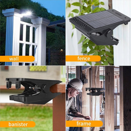 Solar Motion Sensor Clip on Light LED Outdoor Camp Tent Portable Emergency Light (White Light)