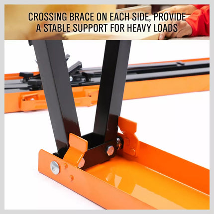 2Pc Sawhorse Metal Folding Non-slip Surface Saw Horse 120KG Capacity