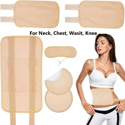 Castor Oil Pack Kit Compress Reusable Wrap Belt Inflammation Toxin Remover Sets