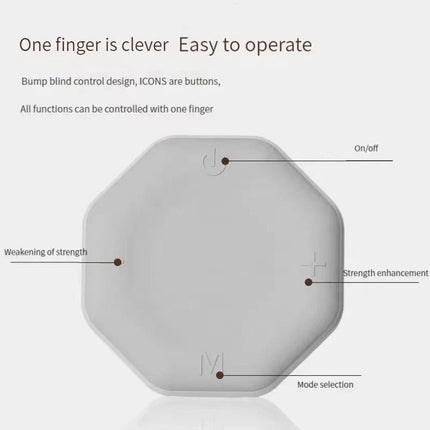 Pocket Massager Rechargeable Massager for Muscle Pain Relief (White)