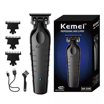 Cordless Hair Trimmer 0mm Zero Gapped Carving Clipper Detailer