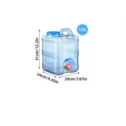 Portable Outdoor Water Container Tank for Camping Car Household Drinking Storage (10L)