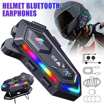 Motorcycle Helmet Headset Wireless Bluetooth5.3 Headphone Speaker Hands-Free