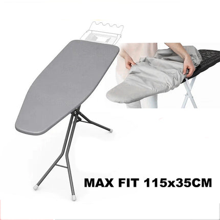 Ultra Thick Ironing Board Cover Heat Retaining Felt Iron Easy Fitted Clevinger Grey