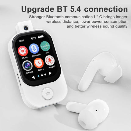 MP3 Player Touch Screen Bluetooth Music Speaker FM Radio Voice Recording W/ Cam