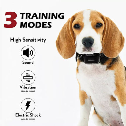 Auto Anti Bark Dog Collar Rechargeable Stop Barking Non-Shock Humane Waterproof