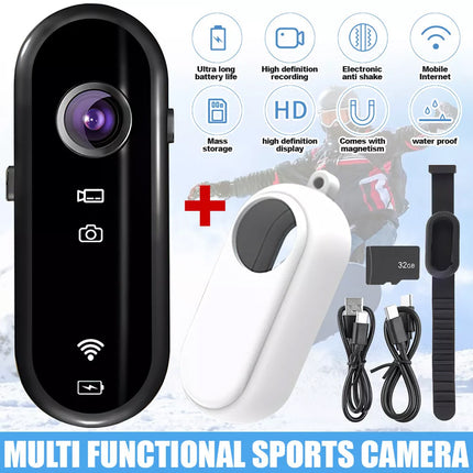1080p Collar Monitor Camera Video Recorder Mini Body Camera 32GB TF Cat Dog Pet