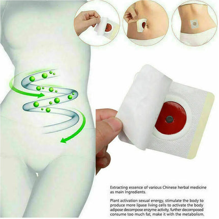 50Pcs Slimming Patch Perfect Detox Navel FatBurner Sticker Belly Waist Plaster