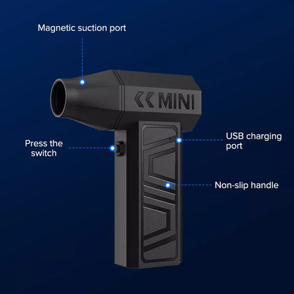 Electric Air Duster 130000RPM Compressed Brushless Air Blower Turbo Jet Fan