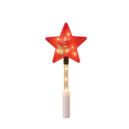 Energy-saving Christmas Glowing Stick Star Warm Light Handheld Luminous Toy Outdoor