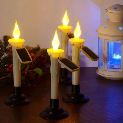 4PCS Solar Candle Light Led Candles Flameless Outdoor Garden Light Garden Home Decor