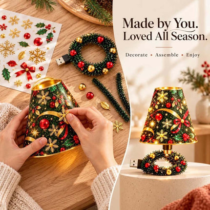 Christmas Ceiling Projector, DIY Tree Lamp Kit, 6 Film Discs, USB Powered
