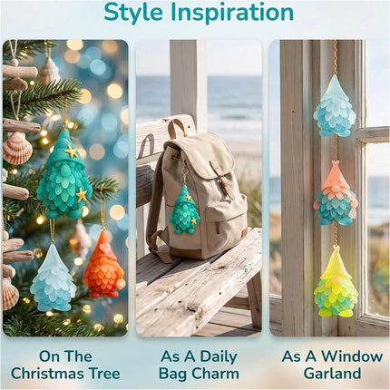 2026 24 Days Surprise Sea Glass Gnome Advent Calendar Acrylic Hanging Decoration