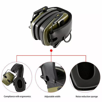 Electronic Ear Defenders Impact Sport Shooting Earmuffs Protection wi Bag