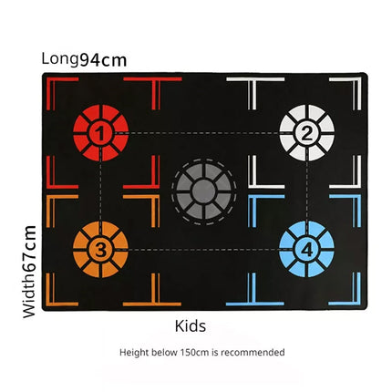 Basketball Training Mat Anti-Slip Crossover Steps Indoor Dribbling Equipment Kid 670*940mm