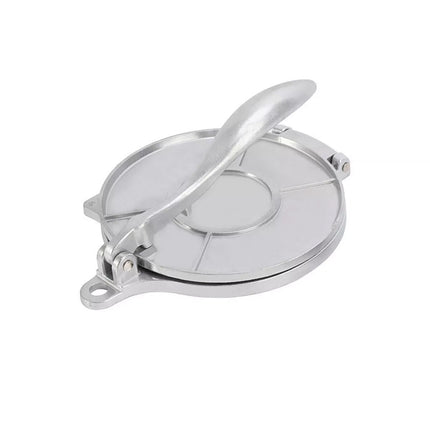 Silver-20cm Premium Tortilla Press Flat Bread Maker Taco Roti Chapati Health Food
