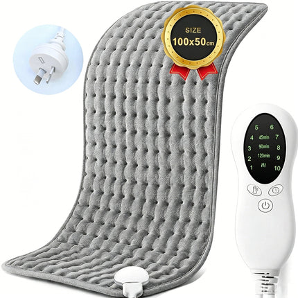 100x50cm Electric Heating Pad Therapy Warmer Mat Neck Shoulder Back Pain Relief